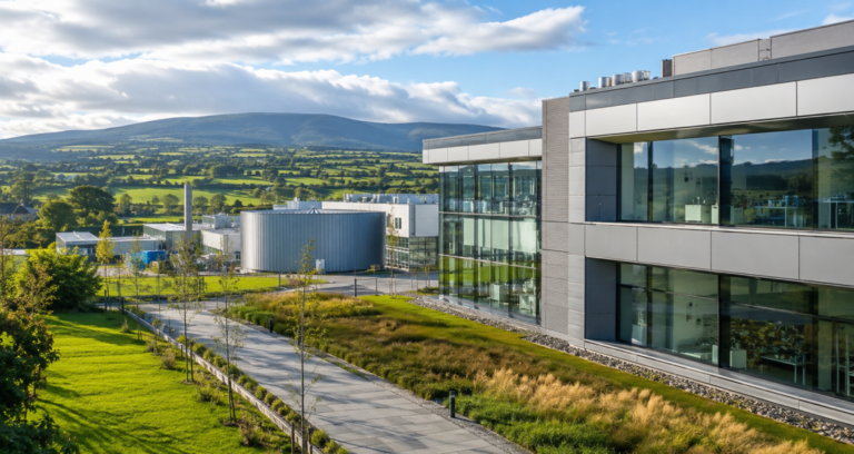 Modern medical technology research facility in Ireland representing the country's growing MedTech industry.