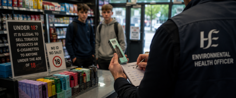 Undercover HSE Stings Expose Widespread Illegal Vape Sales to Irish Children