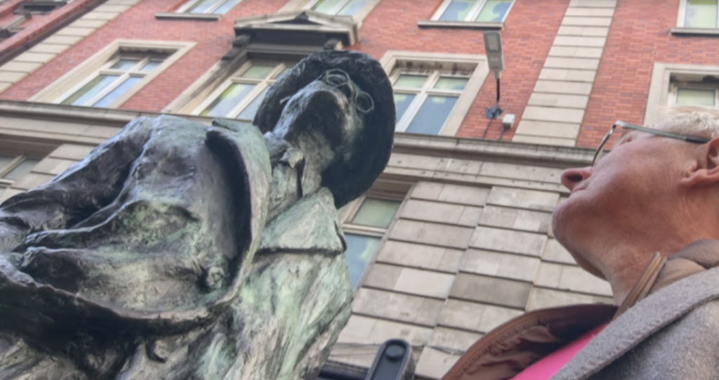 The Director of Final Resurrection Ltd in Dublin: Visiting with James in January (I Tried to Outstare James Joyce… and Lost in Under a Minute)